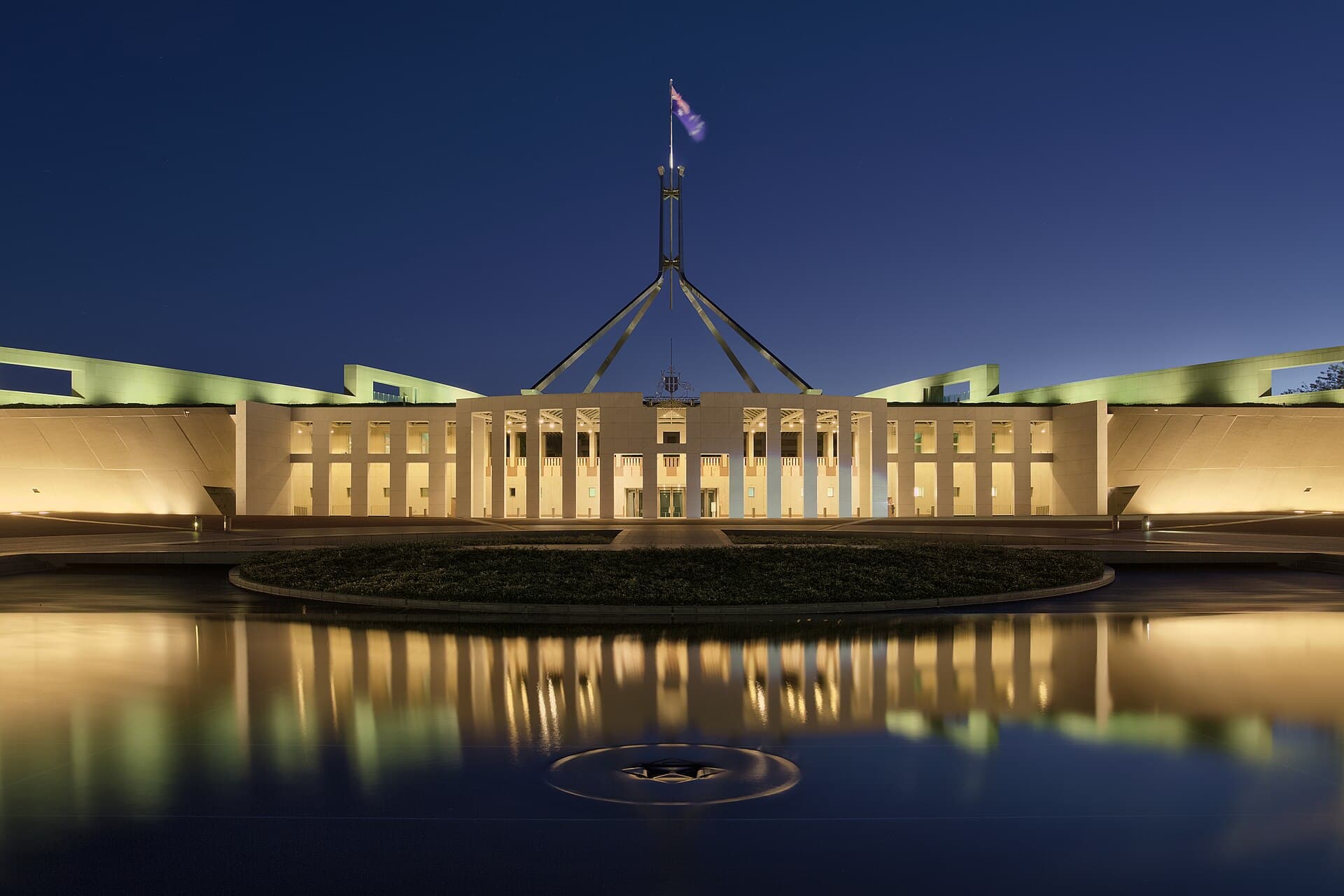 Parliament House in Canberra, seat of the Australian government, which has brought in new student visa restrictions.